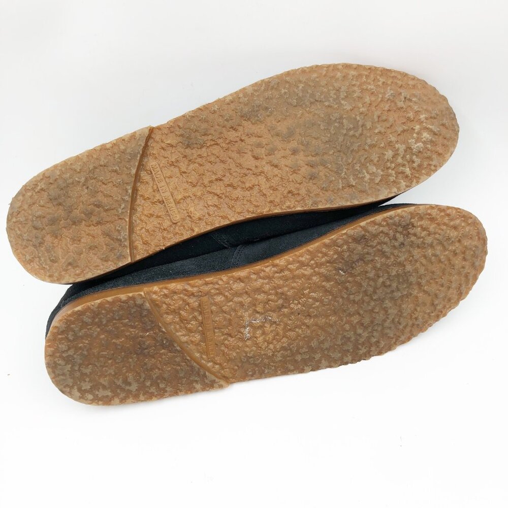 CHARLESTON SHOE CO. Black Leather Suede Gum Sole Flats Womens 9 - Picture 9 of 9